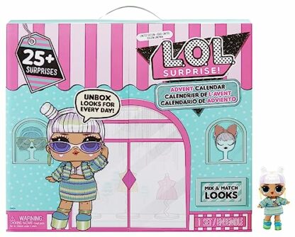 L.O.L. Surprise Advent Calendar 2023 with Limited Edition Doll and 24 Surprises - MAKEOVER BABE 2.0 - Mix and Match Outfits, Shoes, and Accessories - Great Gift Idea for Girls Age 4+ 2 L.O.L. Surprise Advent Calendar 2023 with Limited Edition Doll and 24 Surprises - MAKEOVER BABE 2.0 - Mix and Match Outfits, Shoes, and Accessories - Great Gift Idea for Girls Age 4+ - Image 2