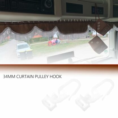 LT Easiyl 40Pcs White Plastic Curtain Hooks 34mm Curtain Rail Hooks Compatible with Swift Motorhome Caravan Camper Van Motorhome Curtain Track Glider Hooks 3 LT Easiyl 40Pcs White Plastic Curtain Hooks 34mm Curtain Rail Hooks Compatible with Swift Motorhome Caravan Camper Van Motorhome Curtain Track Glider Hooks - Image 3
