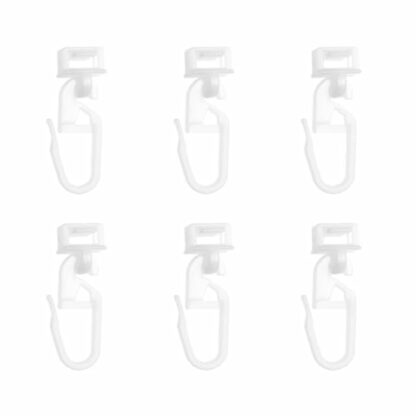 LT Easiyl 40Pcs White Plastic Curtain Hooks 34mm Curtain Rail Hooks Compatible with Swift Motorhome Caravan Camper Van Motorhome Curtain Track Glider Hooks 2 LT Easiyl 40Pcs White Plastic Curtain Hooks 34mm Curtain Rail Hooks Compatible with Swift Motorhome Caravan Camper Van Motorhome Curtain Track Glider Hooks - Image 2