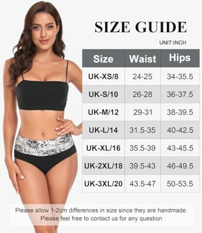 Lapulas Womens Underwear, Women's Cotton Knickers High Waisted Knickers for Women Stretchy Soft Ladies Underwear Full Briefs Women Multipack Pants (5 Pack) 3 Lapulas Womens Underwear, Women's Cotton Knickers High Waisted Knickers for Women Stretchy Soft Ladies Underwear Full Briefs Women Multipack Pants (5 Pack) - Image 3