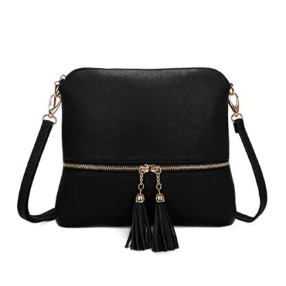 LeahWard Tassel Charm Cross Body Bag, Women's Side Shoulder Bags, Small Faux Leather Handbag For Women - Image 2