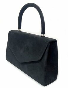 LeahWard Women's Faux Suede Cluth Bag Top Handle Grab Handbag Party Wedding Racing