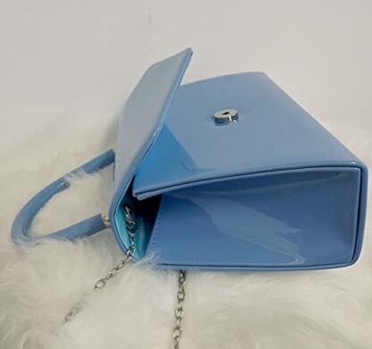LeahWard Women's Patent Clutch Top Handle Bag Wedding Evening Purse Gift K88 4 LeahWard Women's Patent Clutch Top Handle Bag Wedding Evening Purse Gift K88 - Image 4