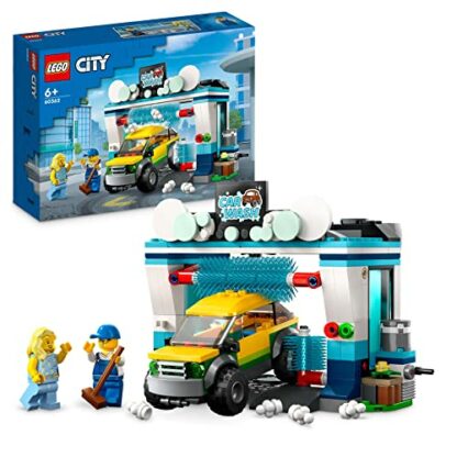 Lego 60362 City Autowaschanlage, Set mit Spielzeugauto für Kinder ab 6 Jahren, Jungen & Mädchen, funktionierende Wasch-Elemente und 2 Minifiguren, Fahrzeugset, kleine Geschenk-Idee 2 Lego 60362 City Autowaschanlage, Set mit Spielzeugauto für Kinder ab 6 Jahren, Jungen & Mädchen, funktionierende Wasch-Elemente und 2 Minifiguren, Fahrzeugset, kleine Geschenk-Idee - Image 2