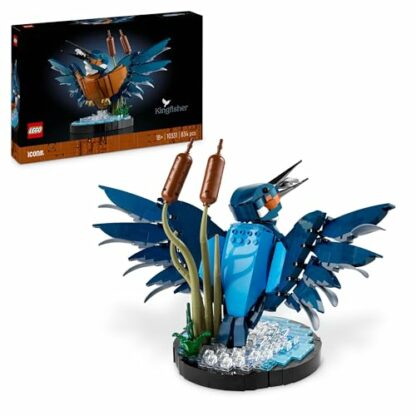 Lego Icons Kingfisher Bird Set, Model Building Kit for Adults to Build with Water Setting Display Stand, Great Home and Office Desk Décor, Easter Treat, Gifts for Women, Men, Her or Him, 10331 - Image 3