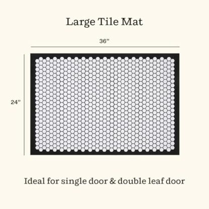 Letterfolk Customizable Doormat - Half Moon All Weather Rubber Doormat 36x24 - Image 3