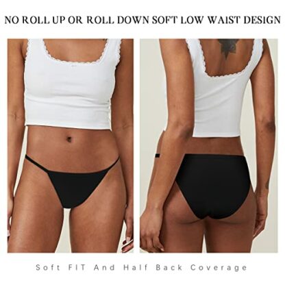 Levao Women's Knickers Cotton Bikini Ladies Underwear No Show Tanga Hipster Women Briefs Multipack S-2XL 3 Levao Women's Knickers Cotton Bikini Ladies Underwear No Show Tanga Hipster Women Briefs Multipack S-2XL - Image 3