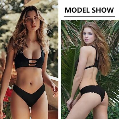 Levao Women's Seamless Knickers Ladies Underwear Thong Comfy Bikini No Vpl Hipsters Stretch Low V Waist Briefs Panties for Womens 7 Packs - Image 4