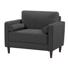 Lifestyle Solutions Lexington Armchair, 39.8" W x 31.1" D x 33.5" H, Navy Blue