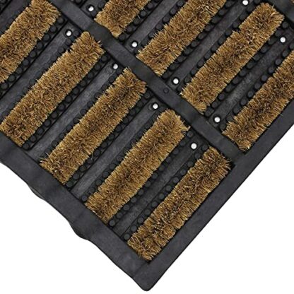 Lifestyle comfort ltd LSC Tuff Scrape Door Mat Heavy Duty Outdoor Doormats Removes Grass, Mud and Dirt 100% Natural Coir Bristle with Rubber Backing Machine Washable Non-Slip Doormats - Image 4