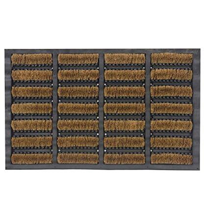 Lifestyle comfort ltd LSC Tuff Scrape Door Mat Heavy Duty Outdoor Doormats Removes Grass, Mud and Dirt 100% Natural Coir Bristle with Rubber Backing Machine Washable Non-Slip Doormats - Image 2