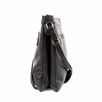 Lilley Connie Black Zip Detail Handbag - Image 4