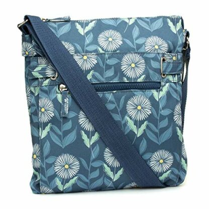 Lilley Florrie Blue & Floral Print Handbag - Image 3