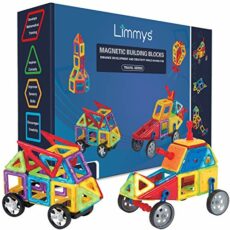 Limmys Magnetic Building Blocks – Unique Magnetic Tiles Construction Toys for Boys and Girls