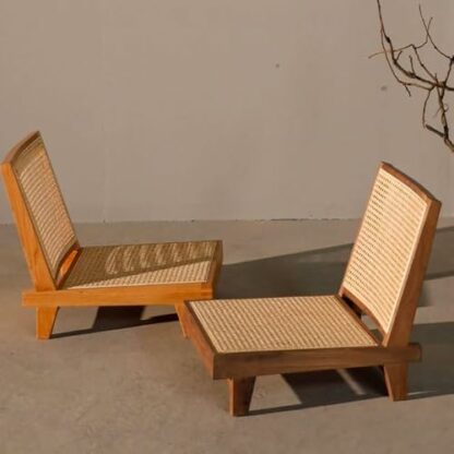 Linmeas-753 Floor Chair New Chinese Style Tatami Chair, Solid Wood Legless Bay Window Chair, Meditation Floor Chair with Backrest, Lazy Sofa Chair Seat Balcony Chair Meditation Chair 3 Linmeas-753 Floor Chair New Chinese Style Tatami Chair, Solid Wood Legless Bay Window Chair, Meditation Floor Chair with Backrest, Lazy Sofa Chair Seat Balcony Chair Meditation Chair - Image 3