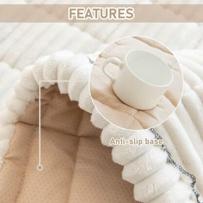 LiveGo Sofa Covers Washable, Fuzzy Couch Covers for Pets, Dog Couch Cover, Pet Couch Cover for Sofa, Dog Couch Cover Protector, Non-Slip Sofa Cover 2 3 4 Seater Dog Sofa Cover for Living Room 4 LiveGo Sofa Covers Washable, Fuzzy Couch Covers for Pets, Dog Couch Cover, Pet Couch Cover for Sofa, Dog Couch Cover Protector, Non-Slip Sofa Cover 2 3 4 Seater Dog Sofa Cover for Living Room - Image 4