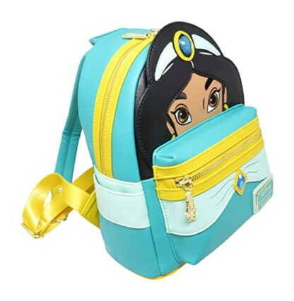 Loungefly Disney Alladin Princess Jasmine Cosplay Womens Double Strap Shoulder Bag Purse - Image 4