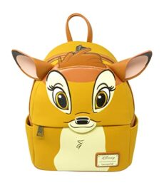 Loungefly Disney Bambi Cosplay Womens Double Strap Shoulder Bag Purse, Brown, M