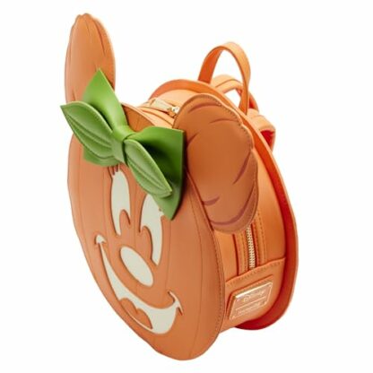 Loungefly Disney Glow Face Minnie Pumpkin Mini Backpack - Image 3