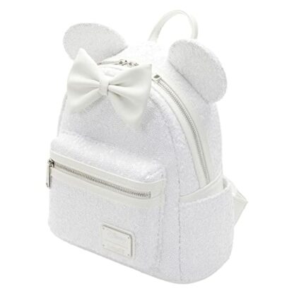 Loungefly Disney Minnie Sequin Wedding Mini Backpack - Image 4