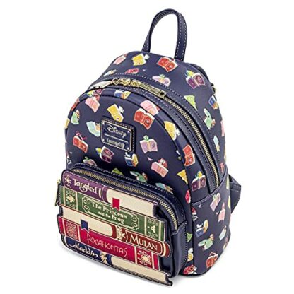 Loungefly Disney Princess Books All Over Print Womens Double Strap Shoulder Bag Purse 4 Loungefly Disney Princess Books All Over Print Womens Double Strap Shoulder Bag Purse - Image 4