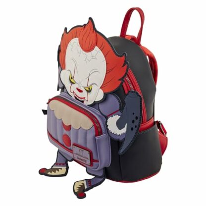 Loungefly IT Pennywise Cosplay Womens Double Strap Shoulder Bag Purse, Multi, One Size 3 Loungefly IT Pennywise Cosplay Womens Double Strap Shoulder Bag Purse, Multi, One Size - Image 3