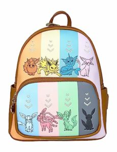 Loungefly Pokemon Eeveelutions Womens Double Strap Shoulder Bag Purse