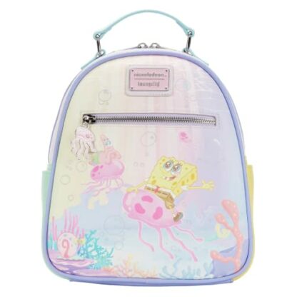 Loungefly Spongebob Pastel Jellyfishing Mini Backpack 2 Loungefly Spongebob Pastel Jellyfishing Mini Backpack - Image 2