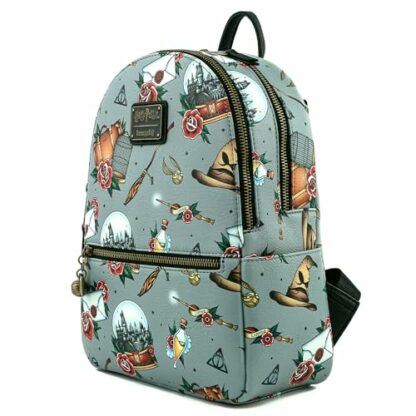 Loungefly x Harry Potter Tattoo All Over Print Mini Backpack - Image 3
