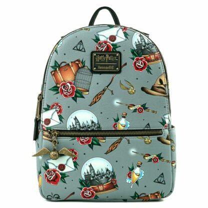 Loungefly x Harry Potter Tattoo All Over Print Mini Backpack - Image 2