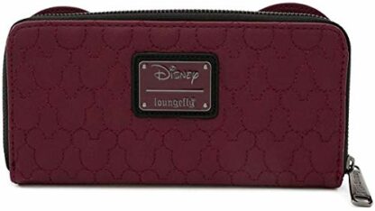 Loungefly x Minnie Mouse Quilted Zip-Around Wallet with Velvet Bow 3 Loungefly x Minnie Mouse Quilted Zip-Around Wallet with Velvet Bow - Image 3