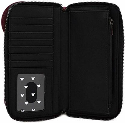 Loungefly x Minnie Mouse Quilted Zip-Around Wallet with Velvet Bow 4 Loungefly x Minnie Mouse Quilted Zip-Around Wallet with Velvet Bow - Image 4