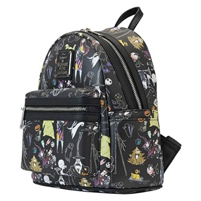 Loungefly x Nightmare Before Christmas Women's Allover-Print Character Mini Backpack 3 Loungefly x Nightmare Before Christmas Women's Allover-Print Character Mini Backpack - Image 3
