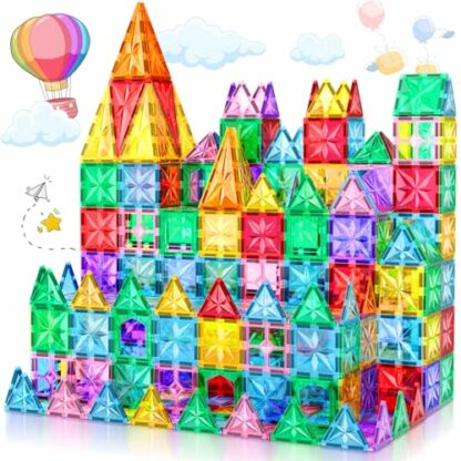 Lovchil Magnetic Tiles for Toddlers, Magnetic Building Blocks for Kids, Magnets Preschool Learning Educational Creativity Construction Montessori Toys Set for 3 4 5 6 7 8 Years Old Boys Girls - 42pcs 2 Lovchil Magnetic Tiles for Toddlers, Magnetic Building Blocks for Kids, Magnets Preschool Learning Educational Creativity Construction Montessori Toys Set for 3 4 5 6 7 8 Years Old Boys Girls - 42pcs - Image 2