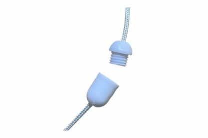 Lowgy White Plastic Cord Connector for connecting bathroom light pull cords, blinds, laces and string projects - Image 4