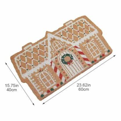 Lpitoy Christmas Welcome Mat Outdoor Gingerbread House Doormat & Porch Décor Christmas Carpet Photo Prop Gift Decoration 4 Lpitoy Christmas Welcome Mat Outdoor Gingerbread House Doormat & Porch Décor Christmas Carpet Photo Prop Gift Decoration - Image 4