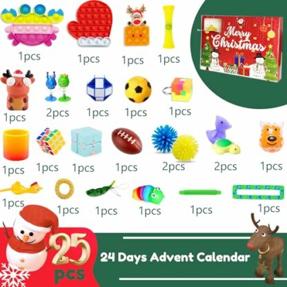 Lubibi Fidget Toys Advent Calendar 2024, Christmas Countdown Calendar Fidget Toys Pack, Stress Relief Sensory Fidget Toys Set 24 Days Surprise Gifts Xmas Present for Adults and Kids 5 6 7 8 9 10 11 12 3 Lubibi Fidget Toys Advent Calendar 2024, Christmas Countdown Calendar Fidget Toys Pack, Stress Relief Sensory Fidget Toys Set 24 Days Surprise Gifts Xmas Present for Adults and Kids 5 6 7 8 9 10 11 12 - Image 3