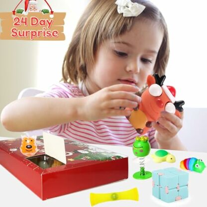 Lubibi Fidget Toys Advent Calendar 2024, Christmas Countdown Calendar Fidget Toys Pack, Stress Relief Sensory Fidget Toys Set 24 Days Surprise Gifts Xmas Present for Adults and Kids 5 6 7 8 9 10 11 12 4 Lubibi Fidget Toys Advent Calendar 2024, Christmas Countdown Calendar Fidget Toys Pack, Stress Relief Sensory Fidget Toys Set 24 Days Surprise Gifts Xmas Present for Adults and Kids 5 6 7 8 9 10 11 12 - Image 4