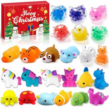 Lubibi Mochi Squishy Toy Advent Calendar 2024, 24 Day Countdown Christmas Advent Calendar Gift, Stress Relief Toys, Christmas Surprises For Boys Girls 3 4 5 6 7+12 Years Old 2 Lubibi Mochi Squishy Toy Advent Calendar 2024, 24 Day Countdown Christmas Advent Calendar Gift, Stress Relief Toys, Christmas Surprises For Boys Girls 3 4 5 6 7+12 Years Old - Image 2