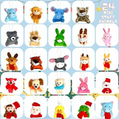 Lubibi Toy Advent Calendars 2024, 24 Mini Animal Plush Toys, Mini stuffed animals for toddlers, Christmas Countdown Calendar gift for kids boys girls ages 2 3 4 5 6 3 Lubibi Toy Advent Calendars 2024, 24 Mini Animal Plush Toys, Mini stuffed animals for toddlers, Christmas Countdown Calendar gift for kids boys girls ages 2 3 4 5 6 - Image 3