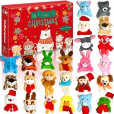Lubibi Toy Advent Calendars 2024, 24 Mini Animal Plush Toys, Mini stuffed animals for toddlers, Christmas Countdown Calendar gift for kids boys girls ages 2 3 4 5 6