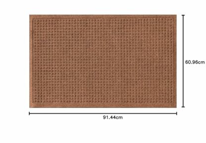 M+A Matting WaterHog Fashion Polypropylene Fiber Entrance Indoor/Outdoor Floor Mat, SBR Rubber Backing, 3/8" Thick - Image 4