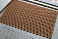 M+A Matting WaterHog Fashion Polypropylene Fiber Entrance Indoor/Outdoor Floor Mat, SBR Rubber Backing, 3/8" Thick
