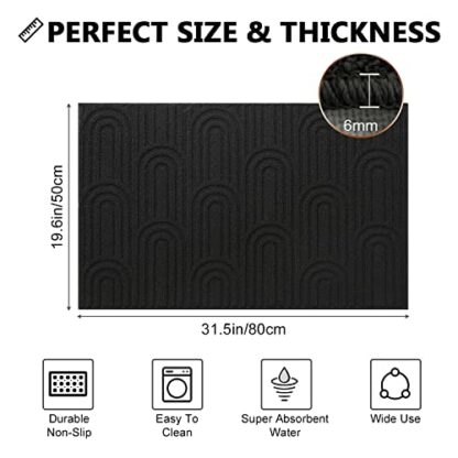 MACUNIN Doormat Indoor 50x80 cm Entryway Floor Mat Dirt resistant Non Slip - Image 4