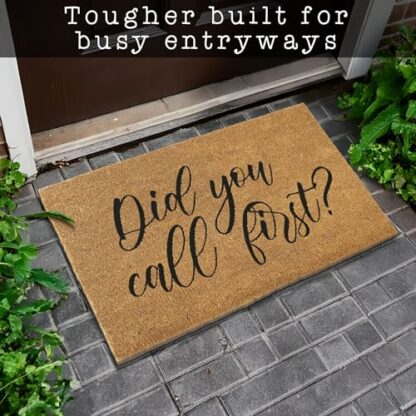 MAINEVENT Funny Doormat, Did You Call First Door Mat, Oversized Door Mat, Large Front Door Mat Outdoor, Did You Call First Large Welcome Mat Did You Call Doormat 4 MAINEVENT Funny Doormat, Did You Call First Door Mat, Oversized Door Mat, Large Front Door Mat Outdoor, Did You Call First Large Welcome Mat Did You Call Doormat - Image 4