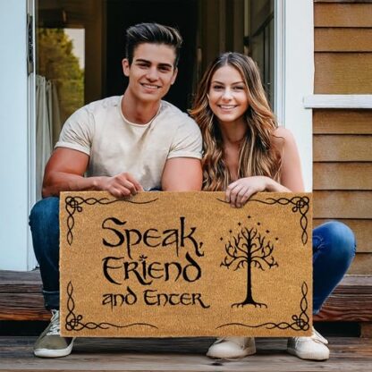 MAINEVENT Welcome Peasants Cat Doormat, Black Cat Door Mat, Funny Welcome Mats Outdoor Funny, Black Cat Gifts, Cat Rug Black Cat Decor, Cat Welcome Mat Funny, Cat Doormat Coir - Image 6