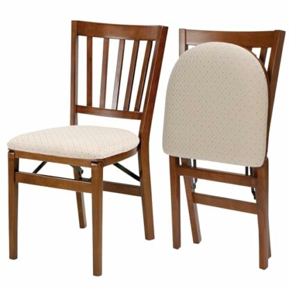 MECO School House Folding Chair Fruitwood Finish, Set of 2, Wood - Image 2