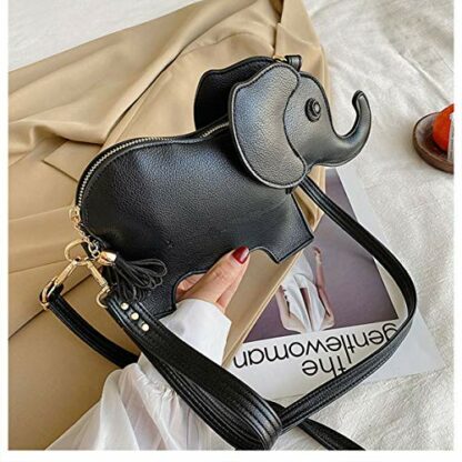 MILATA Animal Elephant Shape Crossbody Bag Purse Fashion Women Pu Leather Chic Shoulder Bag Clutch for Girls - Image 3