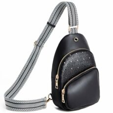MOETYANG Sling Bag for Women Crossbody Bags Leather Chest Cross Body Bag for Travel