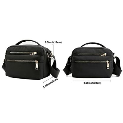 MULTIONS Women's Crossbody Bag, Multi Pocket Messenger Bag Shoulder Bag Travel Bag Handbags for Men&Women Suitable Shopping Travel Appointment Hiking Daily - Image 4